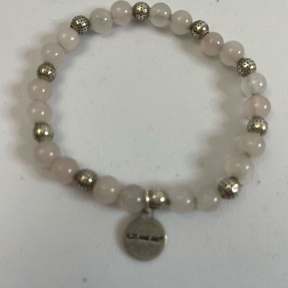 Alex and Ani| White Jade| Silver accent|Stretch bracelet - Picture 11 of 11